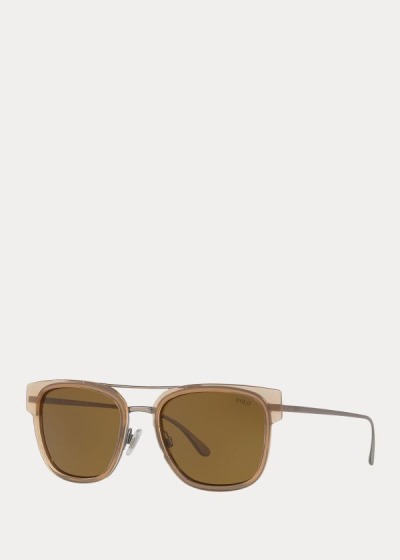 Gafas De Sol Polo Ralph Lauren Hombre Beige - Squared - ZCJAO7284